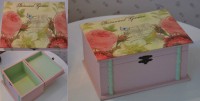 Caixa decorada em decoupage
